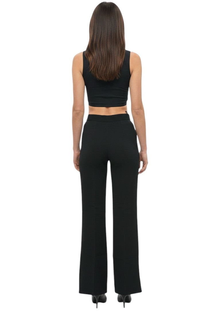 Black Slim Bootcut Pants 2