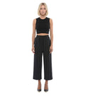Black Relaxed Pleated Pants 1