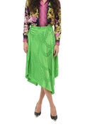 Green Jacquard Midi Skirt 1