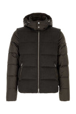 Dark Brown Down Jacket 1