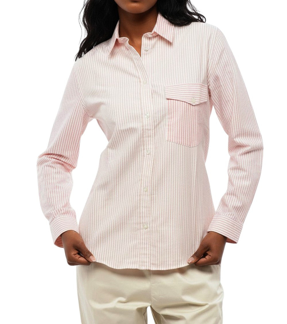 Pink Slim Stripes Shirt 1