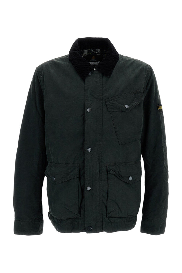 Green Shirt Collar Jacket 1