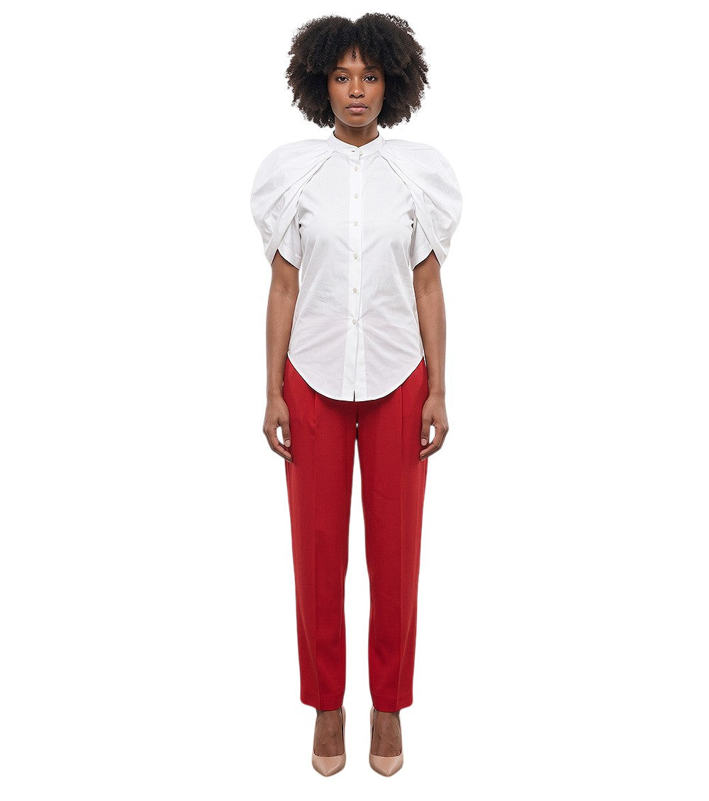 White Regular Solid Shirt 1