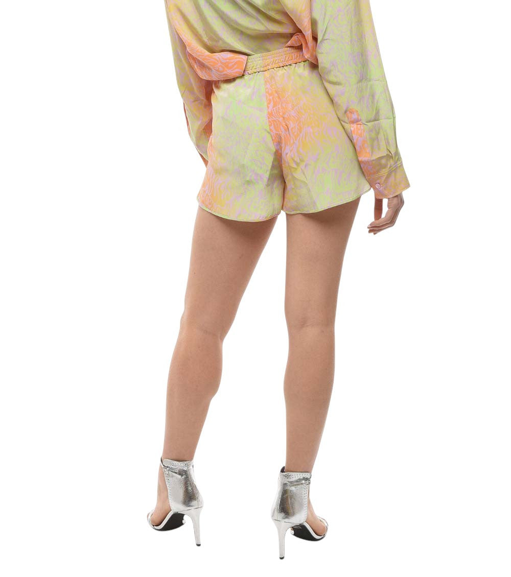 Peach Abstract Shorts 2