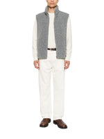 Grey Sleeveless Fleece Jacket 1