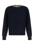Dark Navy Knitted Sweater 1
