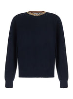 Dark Navy Knitted Sweater 1