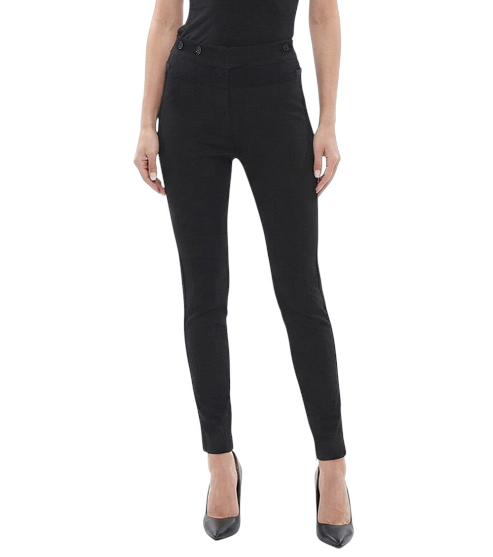 Black Skinny Flat Front Pants 1