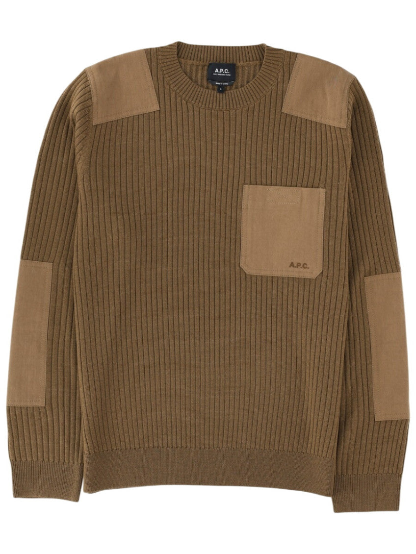 Brown Crew Neck Sweater 1