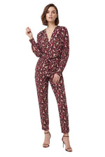 Multicolor Floral V Neck Jumpsuit 1