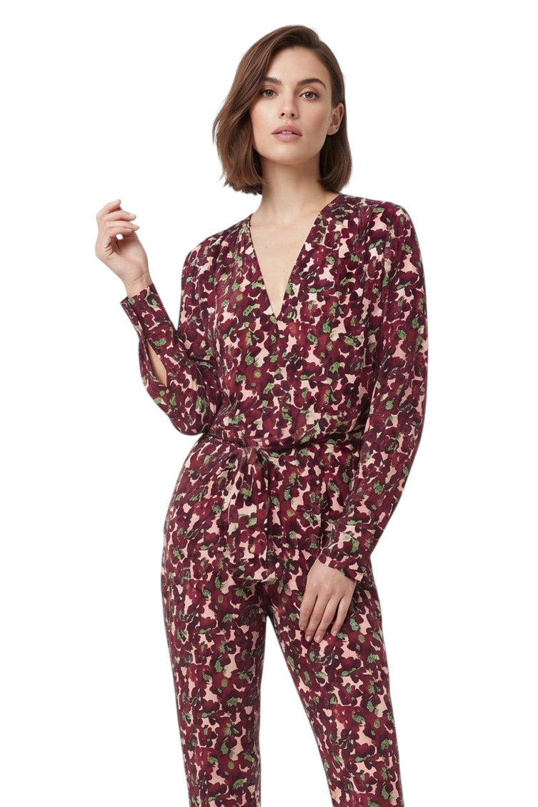Multicolor Floral V Neck Jumpsuit 3