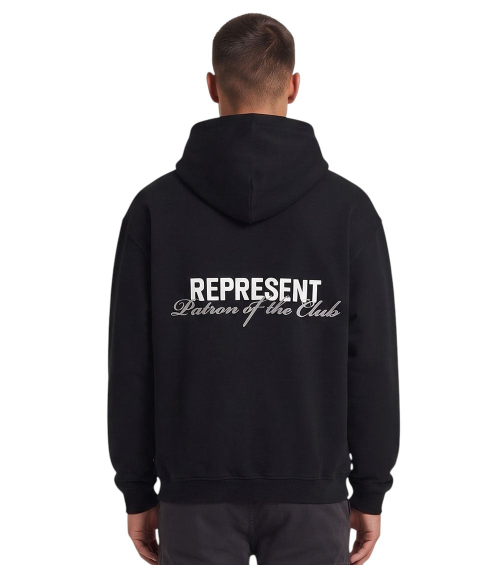 Black Relaxed Logo Hoodie 3