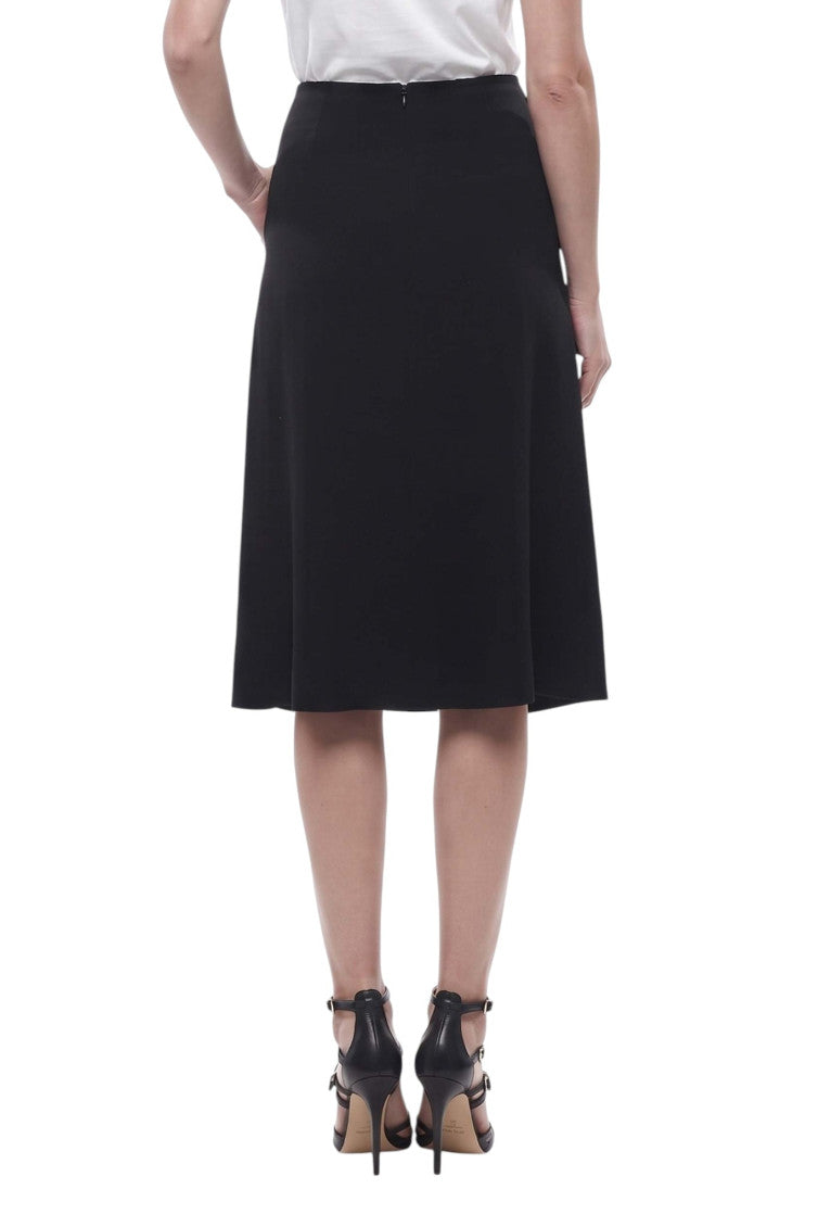 Black Floral Midi Skirt 2
