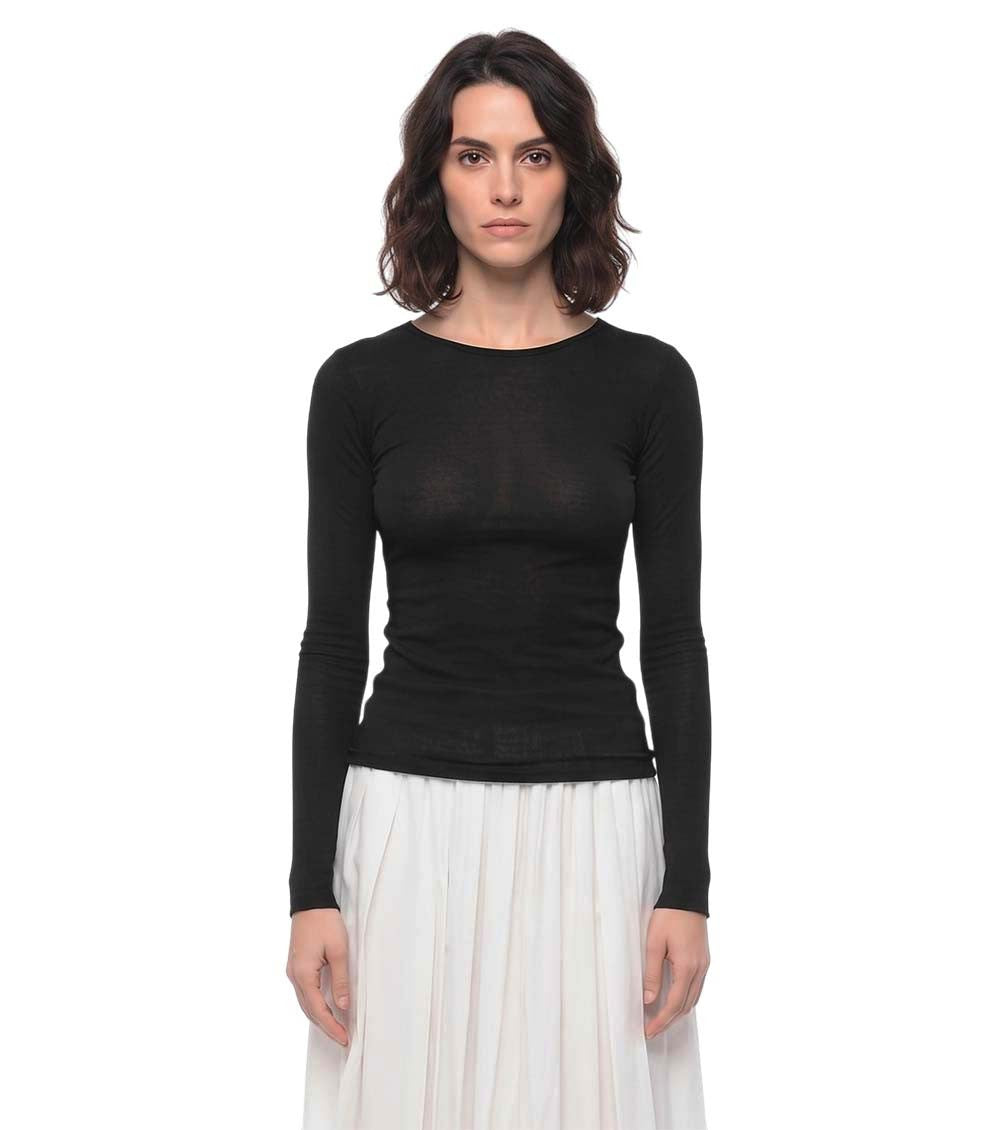 Black Crew Neck Sweater 1