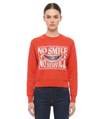 Red Graphic Crew Neck Sweater 1