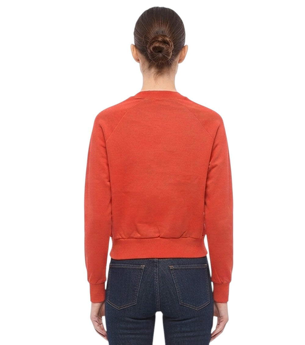 Red Graphic Crew Neck Sweater 2