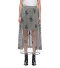 Grey Embellished Midi Skirt 1