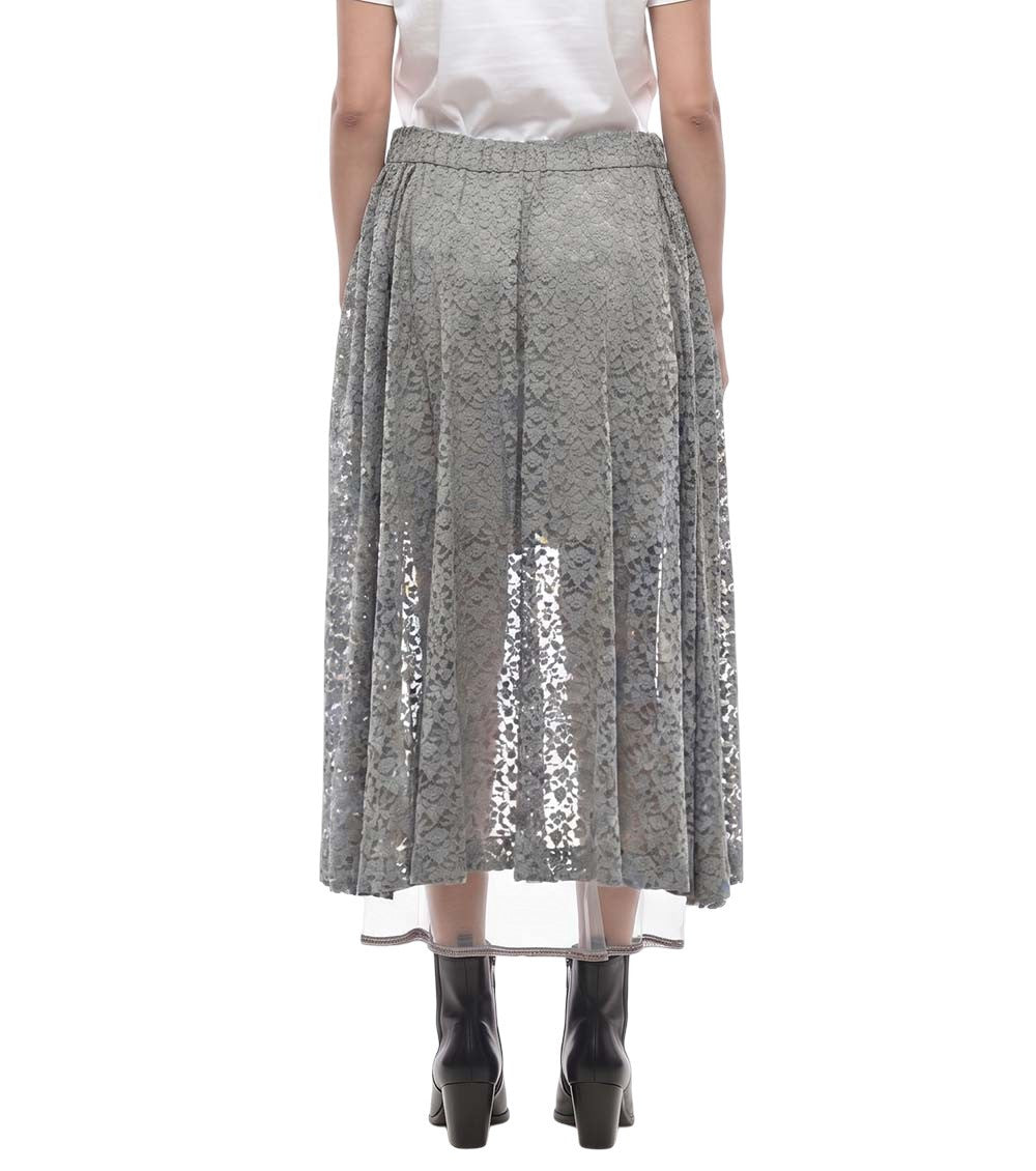 Grey Embellished Midi Skirt 2
