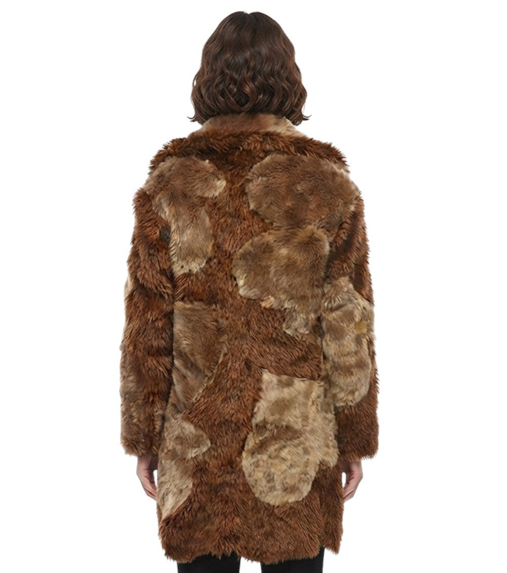 Brown Notched lapel Trench Coat 2