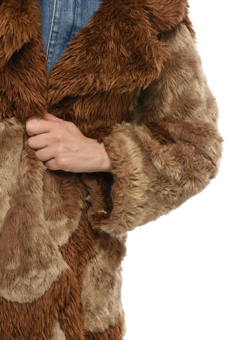 Brown Notched lapel Trench Coat 3