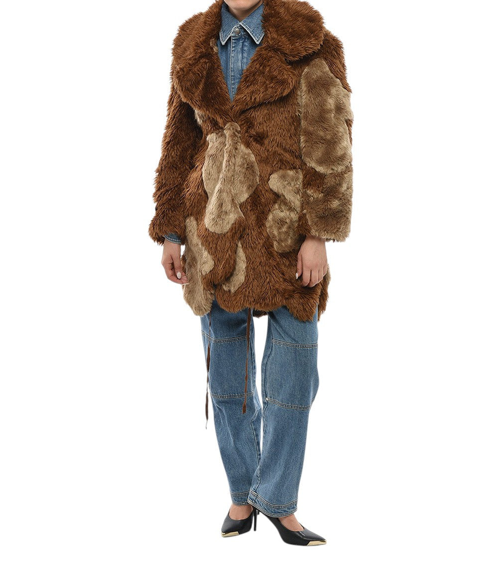 Brown Notched lapel Trench Coat 4