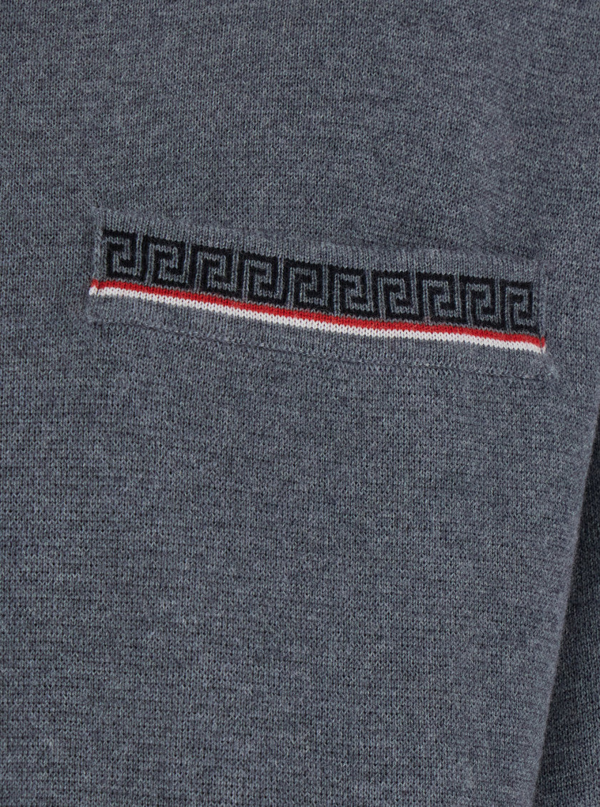 Grey Shirt Collar Sweater 3