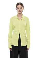 Green Slim Solid Shirt 1