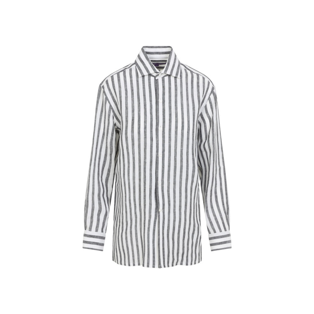 Black White Regular Stripes Shirt 1
