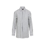 Black White Regular Stripes Shirt 1