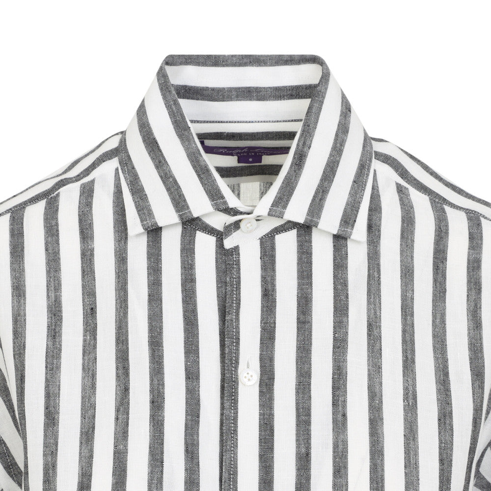 Black White Regular Stripes Shirt 3