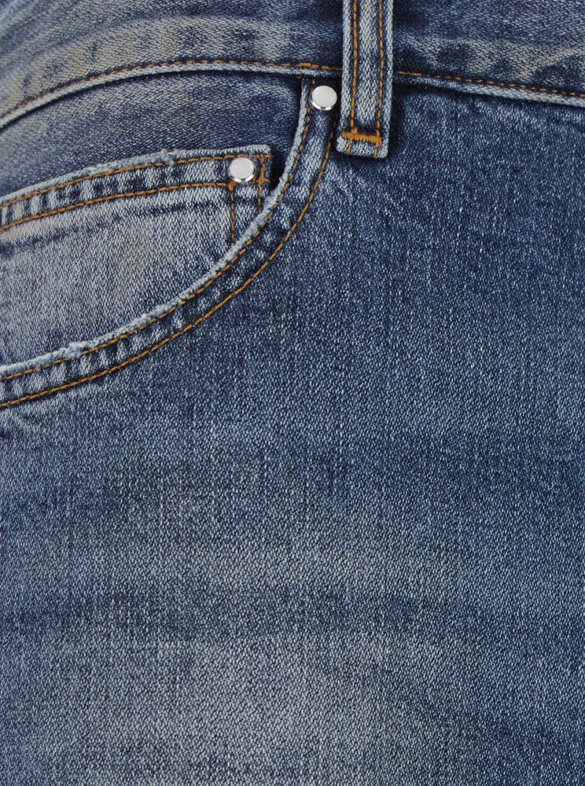 Blue High Rise Jeans 3
