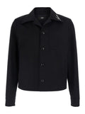 Black Regular Shirt Jacket 1