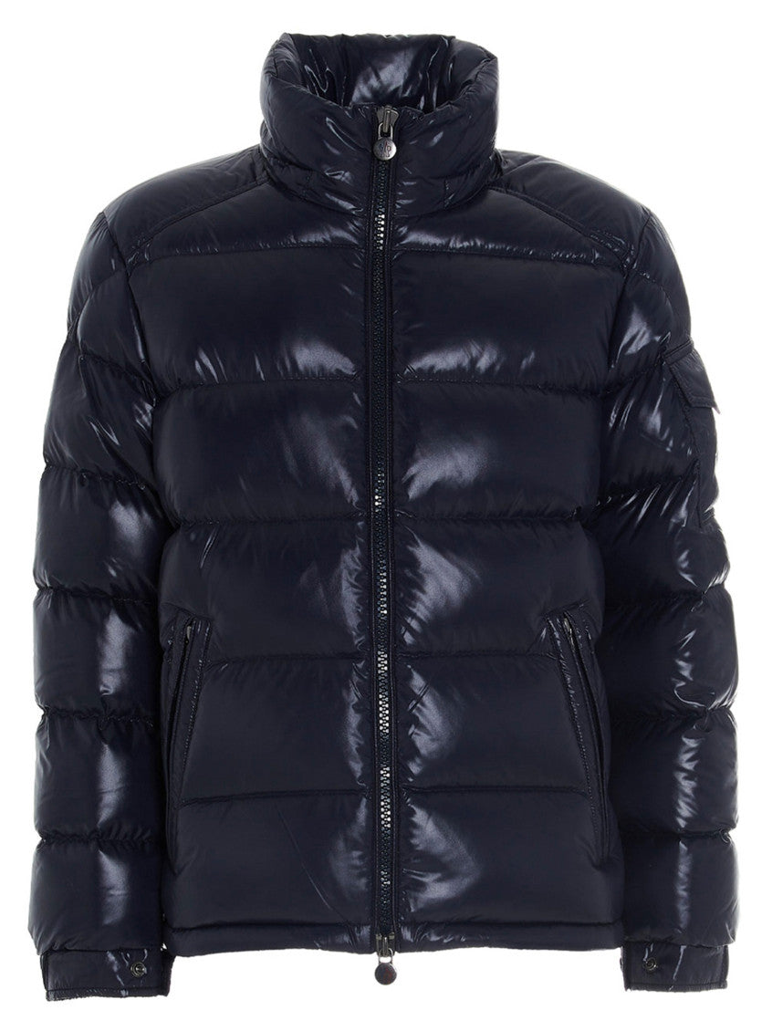 Blue Mock Collar Jacket 1