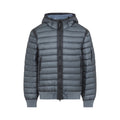 Blue Quilted Hood Jacket 1