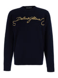 Navy Blue Logo Sweater 1