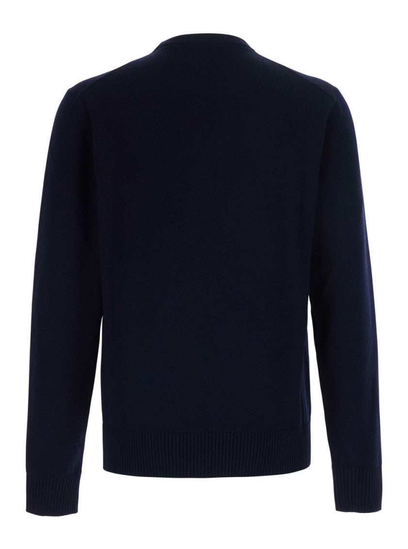 Navy Blue Logo Sweater 2