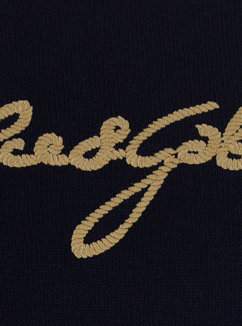 Navy Blue Logo Sweater 3