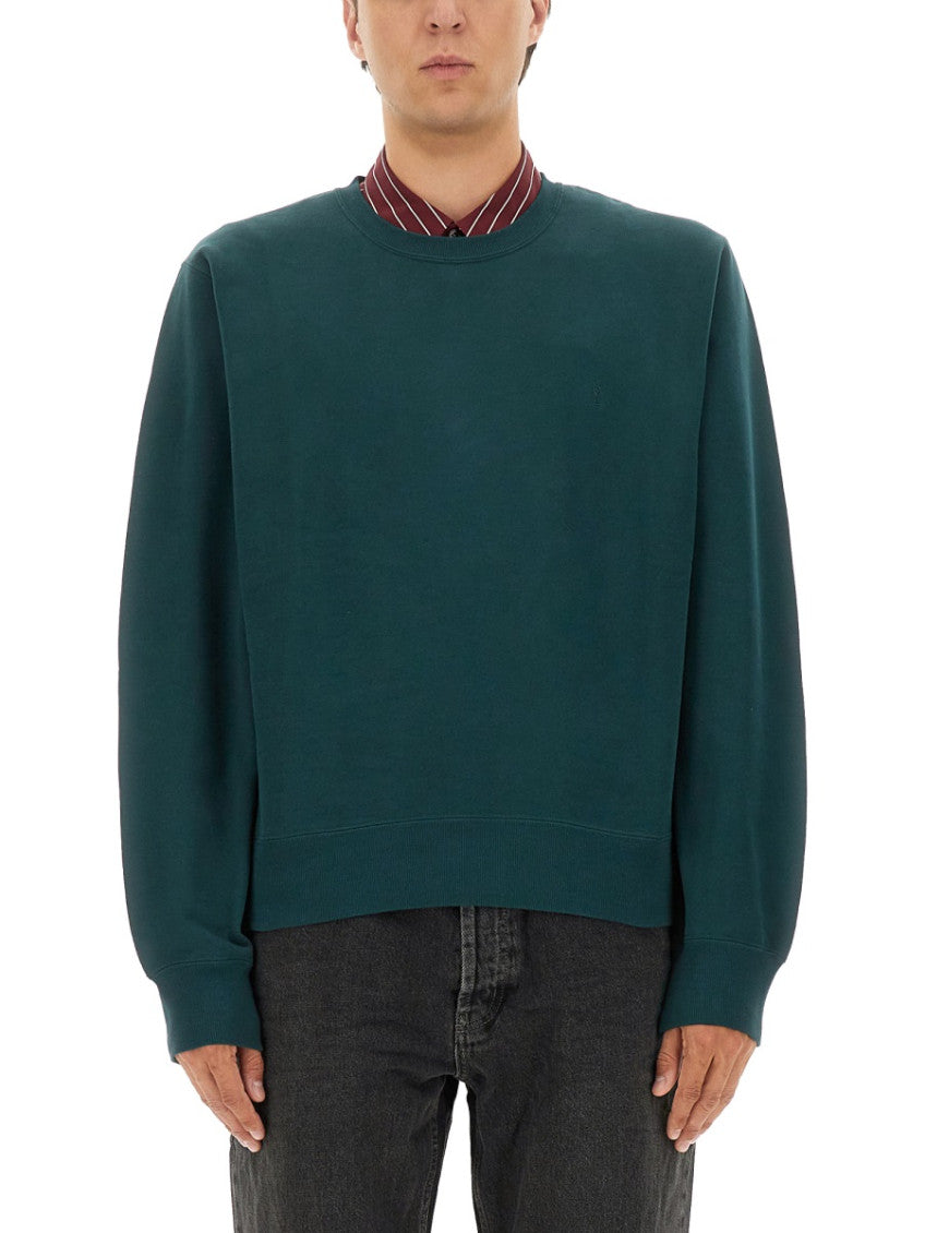 Green Crew Neck Sweatshirt 1