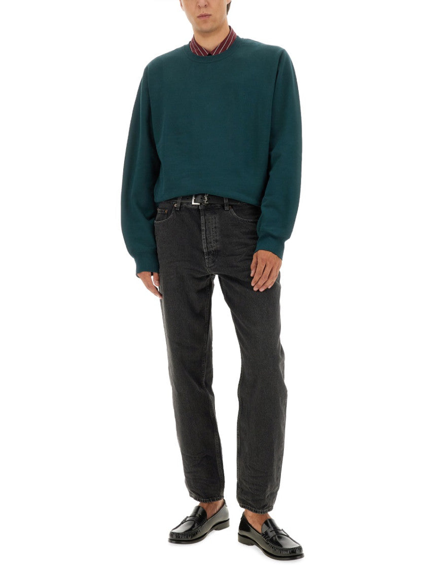 Green Crew Neck Sweatshirt 2