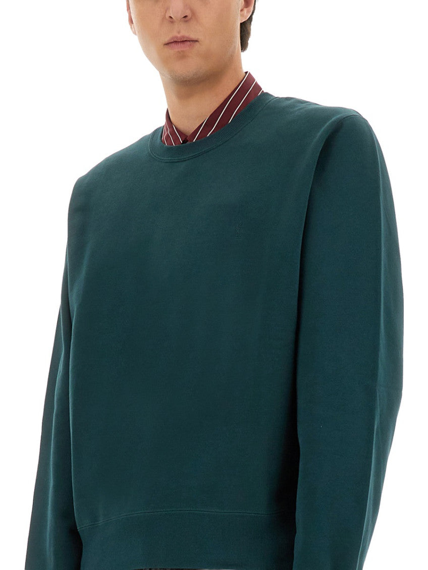 Green Crew Neck Sweatshirt 4