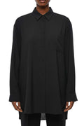 Black Relaxed Solid Shirt 1