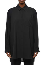 Black Relaxed Solid Shirt 1