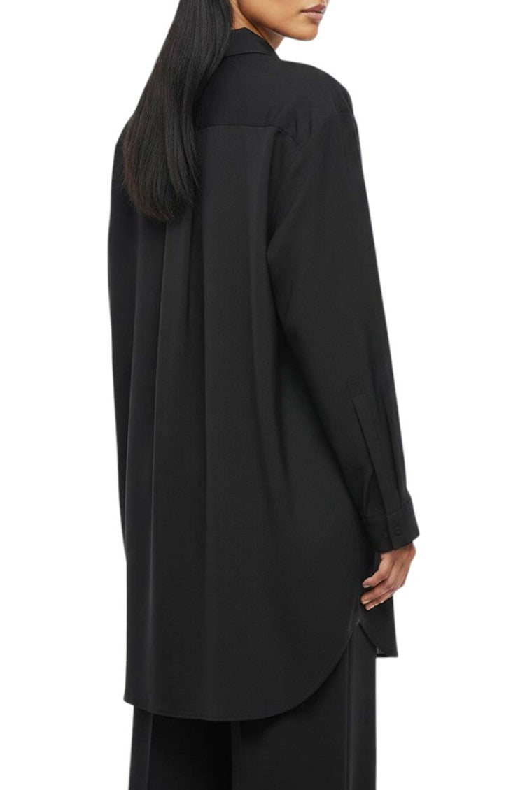 Black Relaxed Solid Shirt 2
