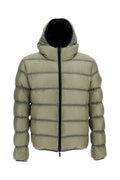 Beige Quilted Hood Jacket 1