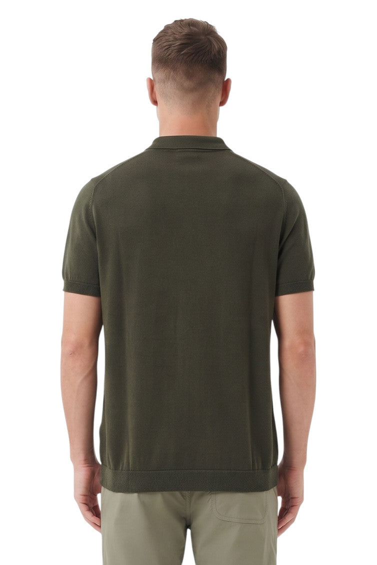 Green Shirt Collar Polo 2