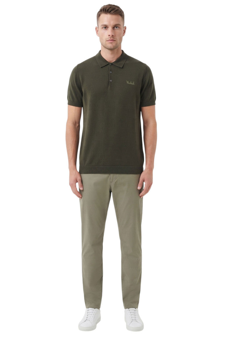 Green Shirt Collar Polo 4