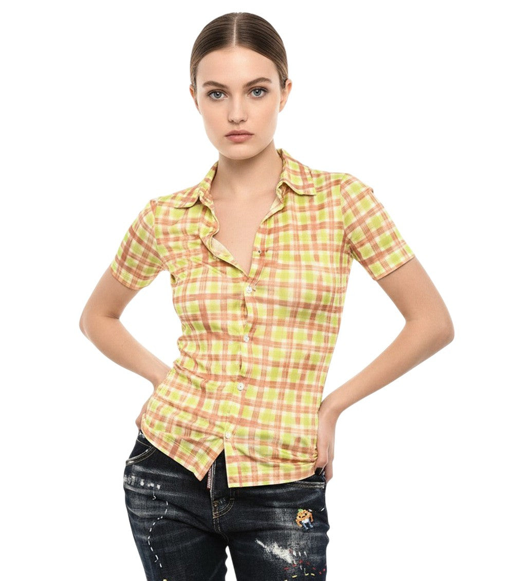 Multicolor Slim Checks Shirt 1