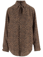 Brown Loose Animal Print Shirt 1