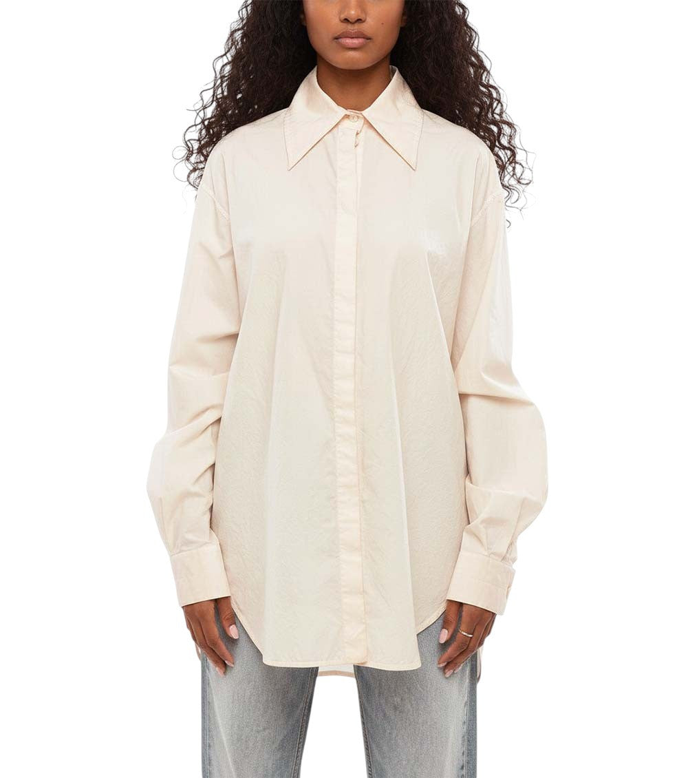 Light Pink Oversized Solid Shirt 1