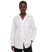 White Relaxed Logo Shirt 1